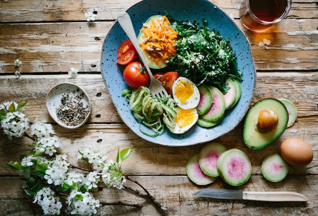 organized refrigerator with fresh food to reduce waste